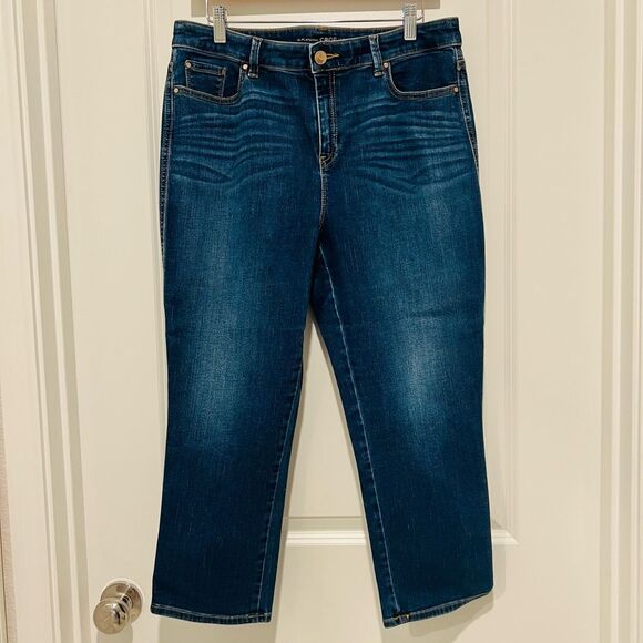 Chico's The Platinum Crop Women's Blue Jeans Size 1.5 (US M/10) - Picture 2 of 10